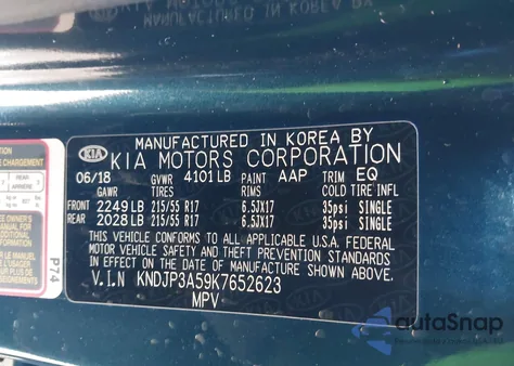 2019 Kia Soul + из США, поврежденный, VIN KNDJP3A59K7652623